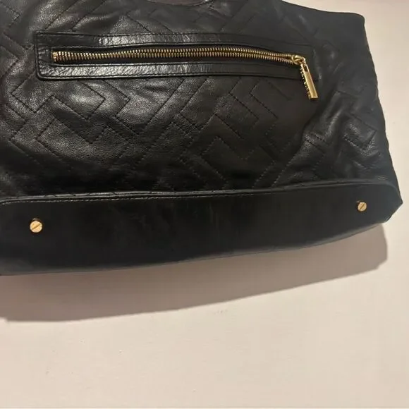 Tory Burch Bombe Leather Tote logo purse designer handbag t design accessory bag
